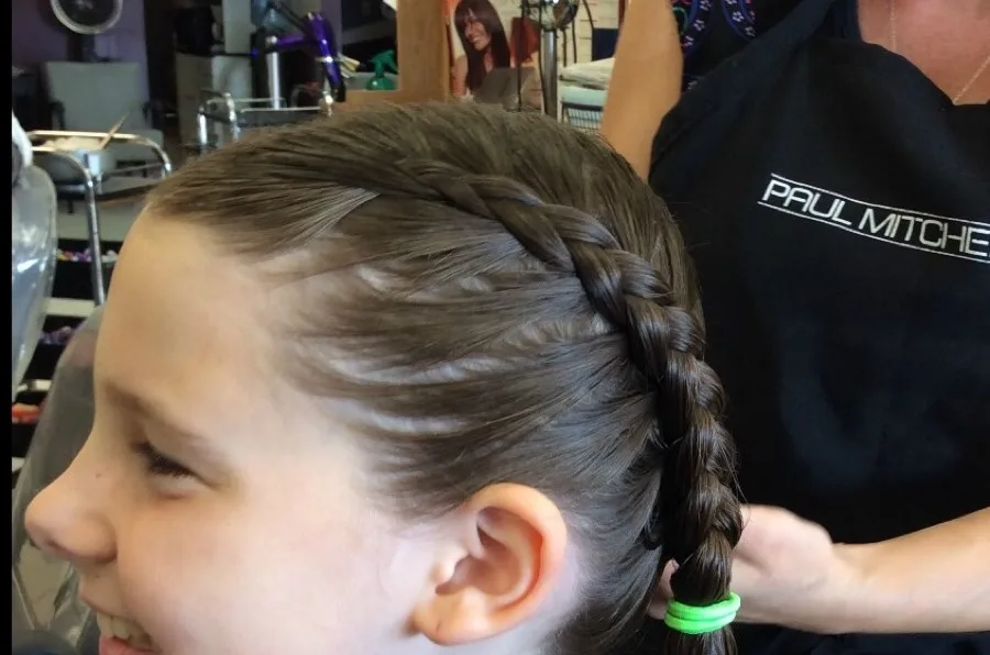 French braid hairstyle